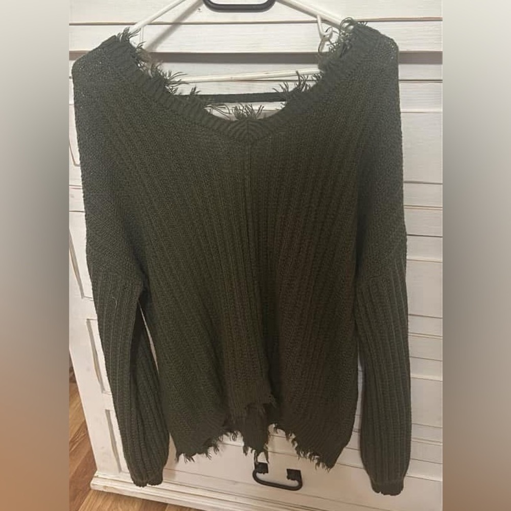 RUE 21 distressed sweater
